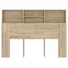 vidaXL Kopfteilschrank Sonoma-Eiche 140 x 19 x 103,5 cm