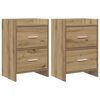 vidaXL Nachttische 2 stk. Artisan-Eiche 40 x 30 x 60 cm Holzwerkstoff