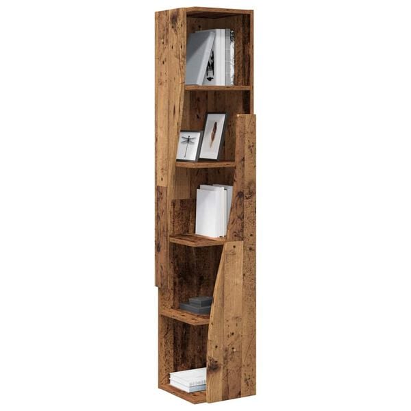 vidaXL Eckschrank Altholz 27,5x27x140cm Holzwerkstoff