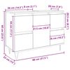 vidaXL Badschrank Altholz-Optik 80x33x60 cm Holzwerkstoff