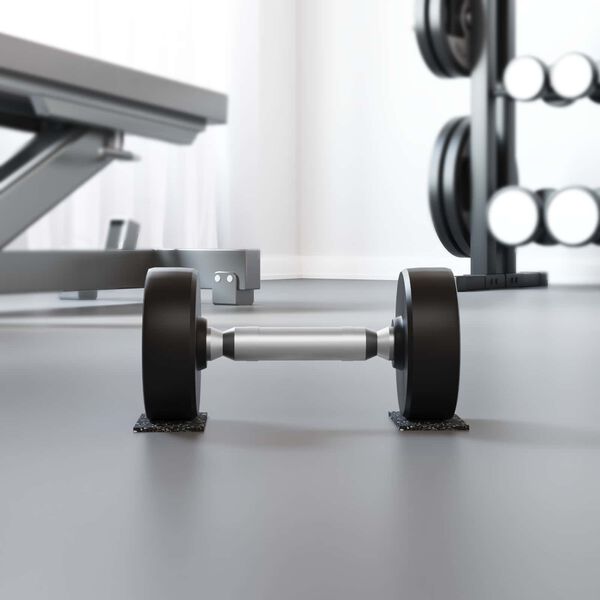 vidaXL Gummiwalze Schwarz 500 x 10 x 0,3 cm Gummi