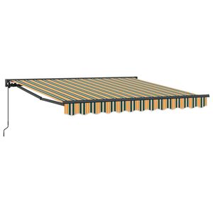 vidaXL Markisenrahmen Gr&uuml;n und Gelb 300 x 250 cm
