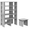 vidaXL Schuhschrank 2 stk. 62 x 35 x 100 cm Holzwerkstoff Betongrau