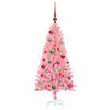 vidaXL Weihnachtsbaum mit 150 LEDs mit St&auml;nder Rosa 120 cm PVC