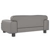 vidaXL Hundebett Grau 70x45x30 cm Kunstleder