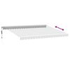 vidaXL Markise Automatisch mit LED Anthrazit & Wei&szlig; 450x350 cm
