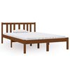 vidaXL Massivholzbett Honigbraun 120x190 cm