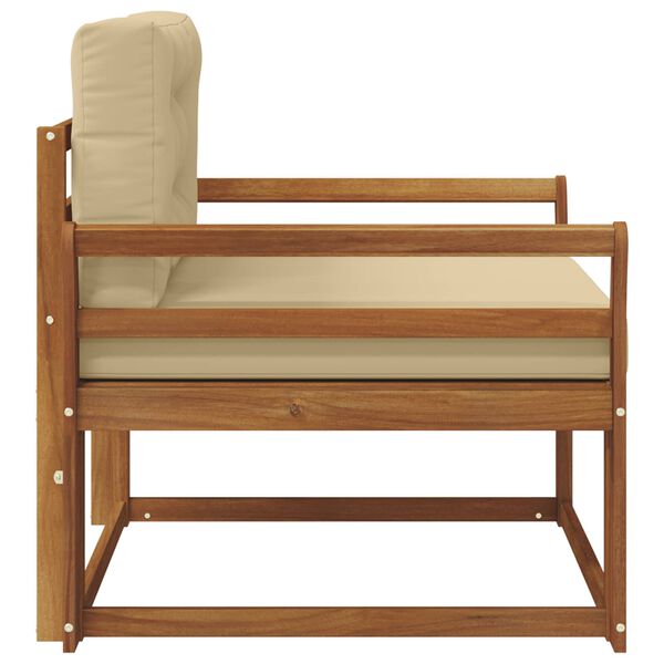 vidaXL Outdoor Mittelsofa Massivholz Akazie Natur