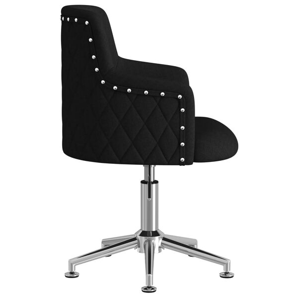 vidaXL B&uuml;rostuhl Drehbar Schwarz Stoff