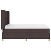vidaXL Boxspringbett mit Matratze Braun 140 x 190 cm Stoff