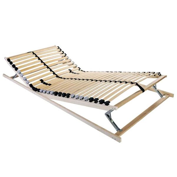 vidaXL Lattenrost mit Kopfteil Braun 70 x 190 cm Massives Buchenholz