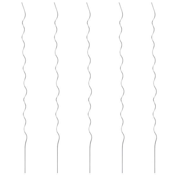 vidaXL Tomaten-Spiralstäbe 5 Stk. 110 cm Verzinkter Stahl