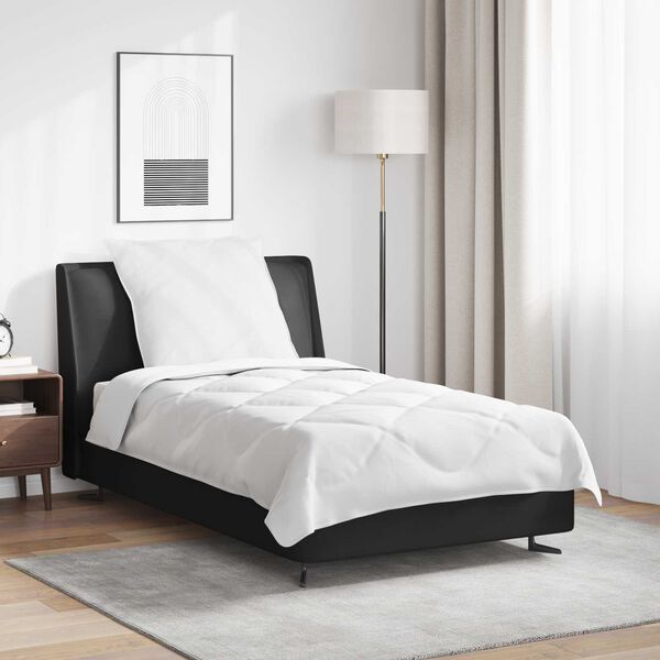 vidaXL Ganzjahresbettdecke mit Kissen 2 pcs Wei&szlig; Mikrofaser