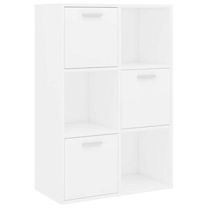 vidaXL Lagerschrank Wei&szlig; 60x29,5x90 cm Holzwerkstoff