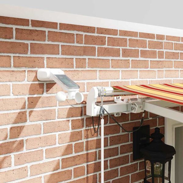 vidaXL Einziehbare Markise Gelb und Orange 500 x 300 cm