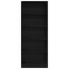 vidaXL Kleiderschrank mit Regal Schwarz Eichen-Optik 80 x 50 x 200 cm