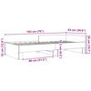 vidaXL Bettgestell Grau Sonoma 90x190 cm Holzwerkstoff