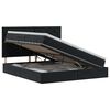 vidaXL Aufbewahrungsbett mit Matratze Schwarz 160 x 200 cm Samt