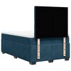 vidaXL Boxspringbett mit Matratze Blau 120x200 cm Samt