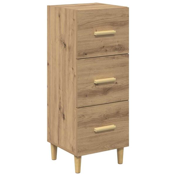 vidaXL Sideboard Artisan-Eiche 34,5 x 34 x 90 cm Holzwerkstoff