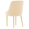 vidaXL Esszimmerst&uuml;hle 2 Stk. Creme Samt