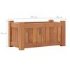 vidaXL Hochbeet 50x25x25 cm Massivholz Teak
