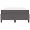 vidaXL Bettrahmen mit Matratze Grau 120 x 200 cm Stoff