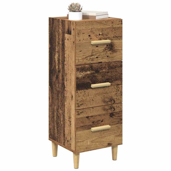 vidaXL Sideboard Altholz 34,5 x 34 x 90 cm Holzwerkstoff