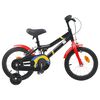 vidaXL Kinderfahrrad 12 Zoll f&uuml;r 2-4 Jahre alt Schwarz Rot