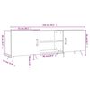 vidaXL TV-Schrank Hochglanz-Wei&szlig; 150x30x50 cm Holzwerkstoff