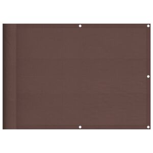 vidaXL Balkon-Sichtschutz Braun 75x800 cm 100 % Polyester-Oxford