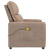 vidaXL Massagesessel Taupe Mikrofasergewebe