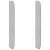 vidaXL Kopfteil Ohr Hellgrau 80 x 16 x 4 cm Samt