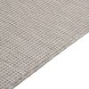vidaXL Outdoor-Teppich Flachgewebe 140x200 cm Hellgrau
