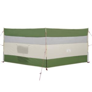vidaXL Camping-Windschutz Gr&uuml;n 340x130 cm Wasserdicht