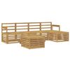 vidaXL Outdoor-Sofagarnitur 6 pcs Wei&szlig; 59 x 59 x 37 cm