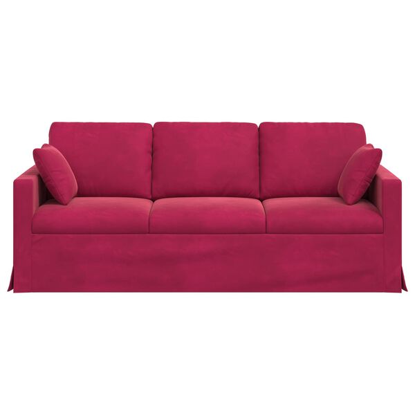 vidaXL Sofa Weinrot Gesamtabmessungen: 198 x 78 x 80 cm (B x T x H)