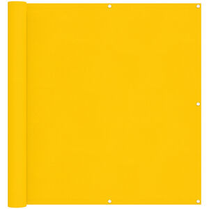 vidaXL Balkonsichtschutz Gelb 110 x 800 cm Oxford-Stoff