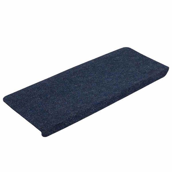 vidaXL Stufenmatten Selbstklebend 15 Stk. 65x24,5x3,5 cm Blau