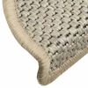 vidaXL Stufenmatten Selbstklebend Sisal-Optik 30Stk. 56x17x3cm