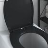 vidaXL Toilettensitz Schwarz 44,8 x 37,3 x 4,2 cm Duroplast