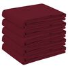 vidaXL Tischdecke 5 stk. Oval Weinrot 160 x 220 cm Polyester