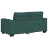 vidaXL 3-teiliges Sofa-Set mit Kissen, dunkelgr&uuml;ner Stoff