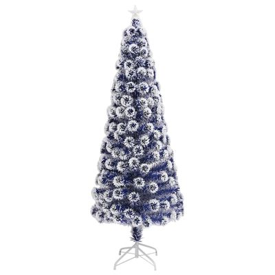 vidaXL Künstlicher Weihnachtsbaum mit Beleuchtung 240 cm Glasfaser