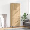vidaXL Highboard Sonoma-Eiche 69,5x34x180 cm Holzwerkstoff