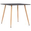 vidaXL Esstisch Grau und Eichefarben 80,5x80,5x73 cm MDF