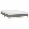 vidaXL Bettgestell ohne Matratze Dunkelgrau 160x200 cm Stoff