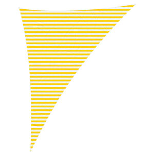 vidaXL Sonnensegel Gelb und Wei&szlig; 4 x 5 x 6,4 m 100 % Polyester Oxford