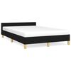 vidaXL Bettgestell ohne Matratze Schwarz 120x200 cm Stoff