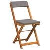 vidaXL Bistrogarnitur mit Kissen 3 pcs &Ouml;l-Natur Massivholz Akazie